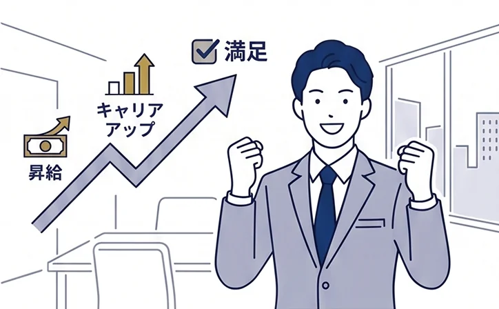 入社後の年収アップを実現